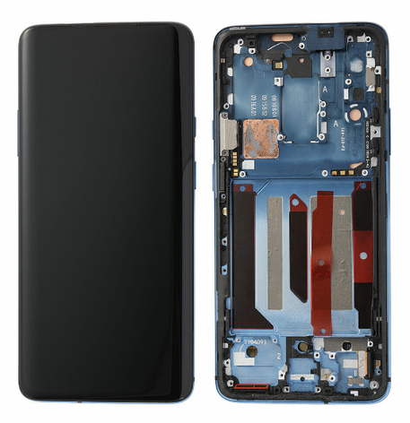 Дисплей (екран) для OnePlus 7 Pro/7T Pro + touchscreen, чорний, Amoled, оригінал (54) з передньою панеллю, фото 1