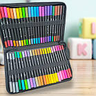 Маркери для малювання акварельні 60 штук, Маркери набір для скетчингу, Фломастери для малювання в сумці, фото 3