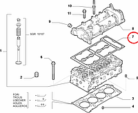 Прокладка клапанной крышки 1.3MJTD 16v Doblo 2004-2011 (OPAR), Арт. 73500063, 73500063, FIAT