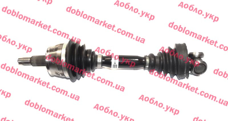 Піввісь ліва - права 1.6 MJTD-1.4 i (88 kw) Doblo MAXI 2009-, Арт. 51933670, 51822813, 51933670, FIAT, фото 1