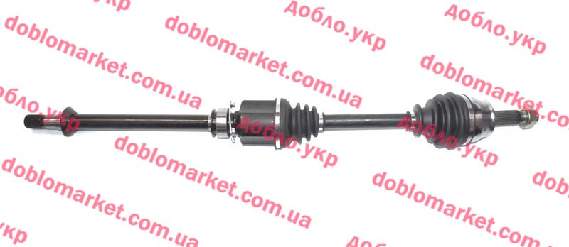 Піввісь права 1.3 MJTD 16v-1.9 JTD-1.9 MJTD Doblo 2000-2011 (піввісь+стакан) , Арт. F4003K, 51832278,