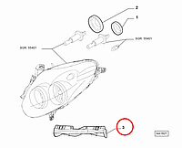 Кронштейн крепления фары левый Doblo 2015-, Арт. 77367357, 77367357, FIAT