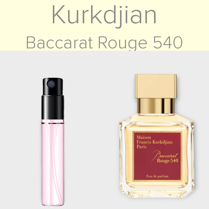 Зразок парфумів 3мл. Аромат схожий з Kurkdjian Baccarat Rouge 540