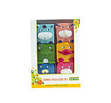 Набір іграшок для ванни "Кубики-звірята" (Каченя) 6 шт 6+ Baby team Різні кольори, фото 2