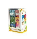 Набір іграшок для ванни "Кубики-звірята" (Каченя) 6 шт 6+ Baby team Різні кольори, фото 4