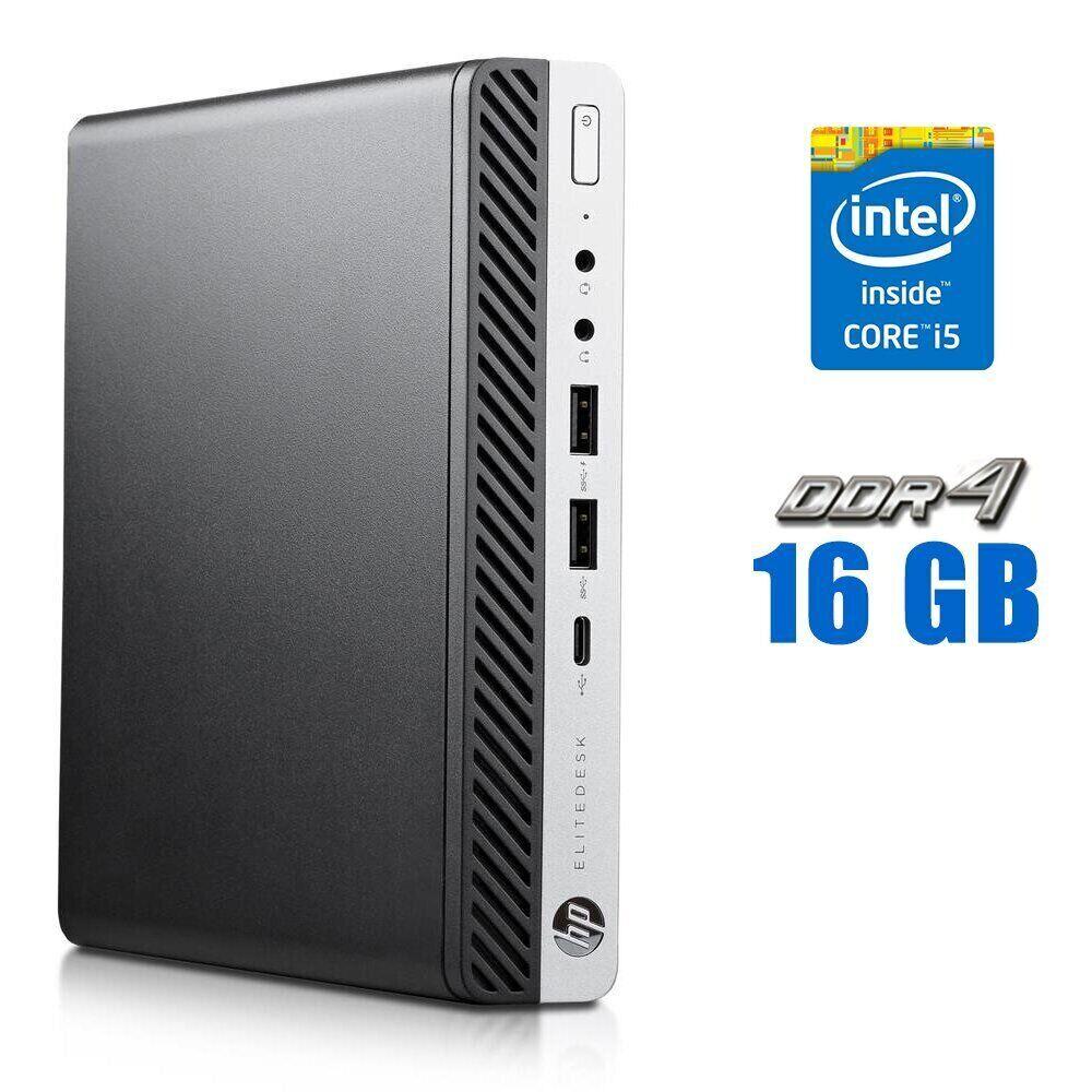 Неттоп HP EliteDesk 800 G5 USFF/ Core i5-9400T/ 16 GB RAM/ 512 GB SSD/ UHD 630