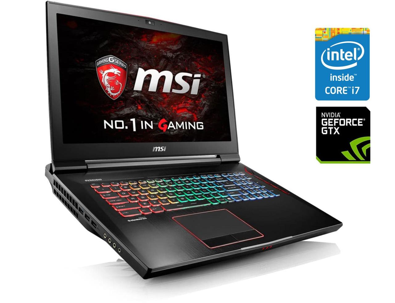 Ігровий ноутбук MSI GT73VR 6RF Titan Pro/ 17.3" 1920x1080/ i7-6820HK/ 32GB RAM/ 256GB SSD+1000GB HDD/ GTX 1080 8GB