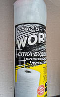 Скловолоконна сітка 75 г/м2 біла 1м х 50м WORKS