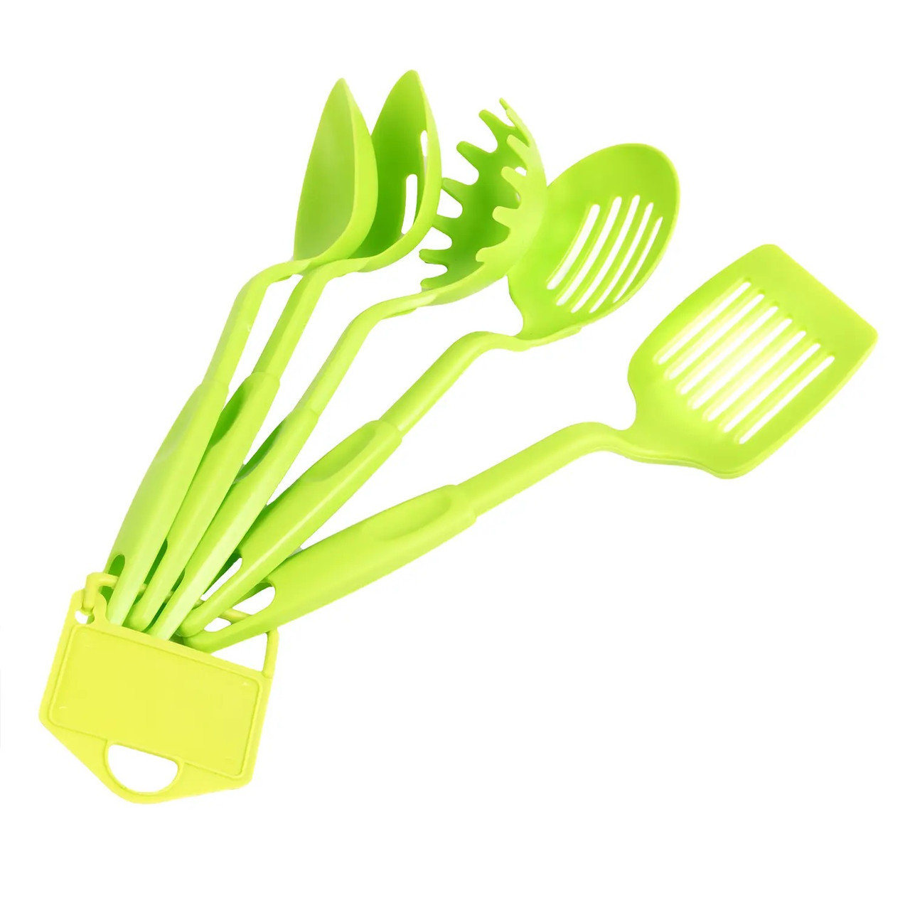 Набір кухонний Поварешка 5 предметів, салатовий, фото 1