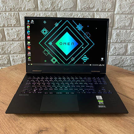 Б/в Ігровий ноутбук HP Omen 15-ek1013dx 15.6" 1920x1080| i7-10750H| 16GB RAM| 512GB SSD| RTX 3070 8GB, фото 1