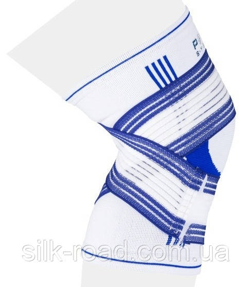 Наколінник Power System PS-6008 Knee Support Pro Blue/White (1шт.) S/M