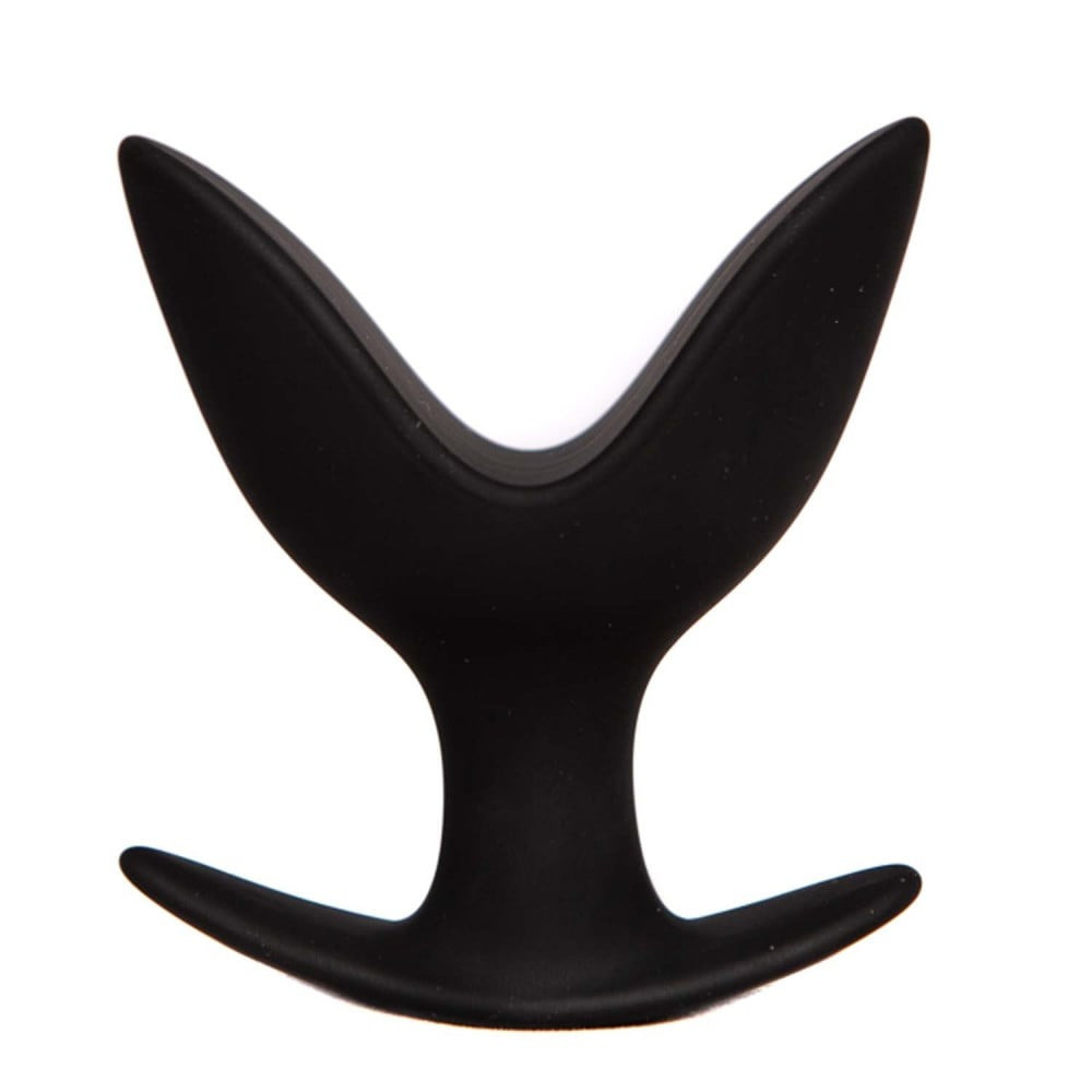 Анальна пробка Chisa Black Mont з пелюстками, ЛОТОС, чорний, L