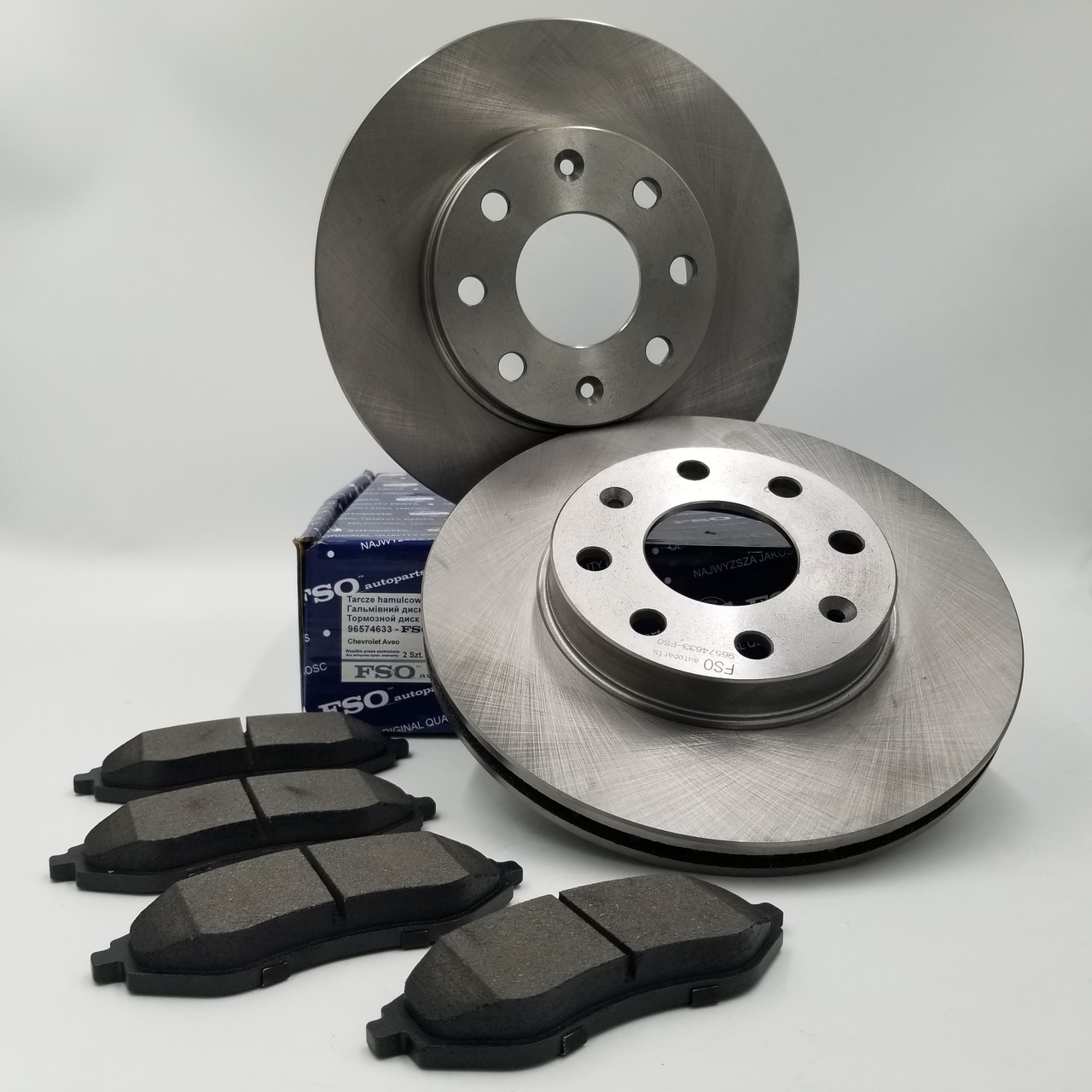 Диски гальмівні Авео (комплектт 2 диска+колодки) FSO Польша 96574633