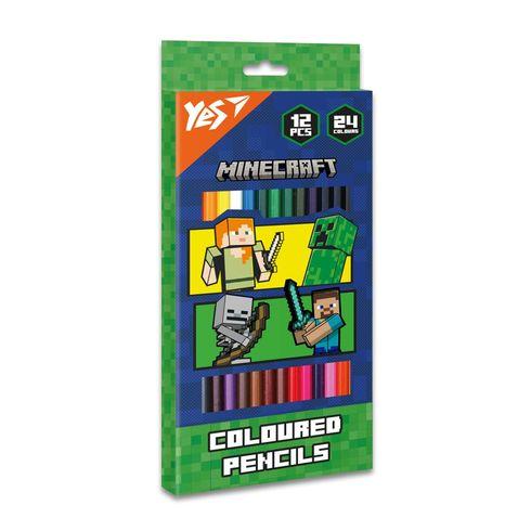 Олівці Yes Minecraft Heroes 12/24 кол, фото 1