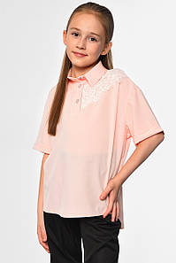 Блуза підліткова для дівчинки світло-рожевого кольору 183149P