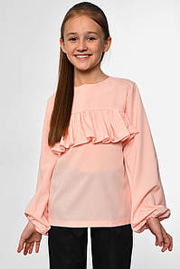 Блуза підліткова для дівчинки персикового кольору р.L 183152P