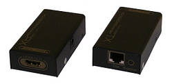 Подовжувач HDMI по витій парі HDMI Extender via single CAT5E/6 HDEX002M1 (1080p, 3D, 30-60 метрів*)