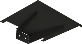 Настінна полиця для WiFi-роутера або ігрової консолі ТМ "KOLCHUGA" (Кольчуга) чорна (40506186)