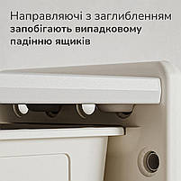 Стелаж з контейнерами Lumpurini Alessio, книжковою полицею Монтессорі. Шафа органайзер для іграшок та книжок, фото 8