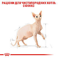 Корм для дорослих котів породи Сфінкс ROYAL CANIN SPHYNX ADULT 2.0 кг, фото 3