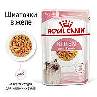 Вологий корм для кошенят ROYAL CANIN KITTEN IN JELLY 0.085 кг, 0.085 кг, фото 3