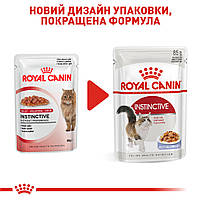 Вологий корм для дорослих котів ROYAL CANIN INSTINCTIVE IN JELLY 0.085 кг, 0.085 кг, фото 9
