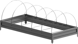 Грядка з оцинкованої сталі 2000х1000х800 мм (висота бортика 200 мм) ТМ "KOLCHUGA" (Кольчуга) (60829026)