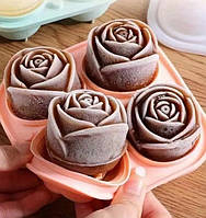 Форма силіконова для льоду Троянда з 4 шт.