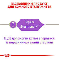 Корм для дорослих стерилізованих котів ROYAL CANIN STERILISED 7+ (віком від 7 років) 10.0 кг, фото 4