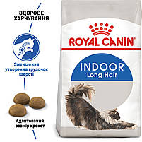 Корм для домашніх довгошерстих котів ROYAL CANIN INDOOR LONGHAIR 2.0 кг, 2 кг, фото 2