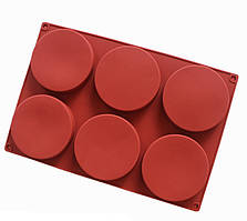 Форма силіконова Бісквіт 6 шт.