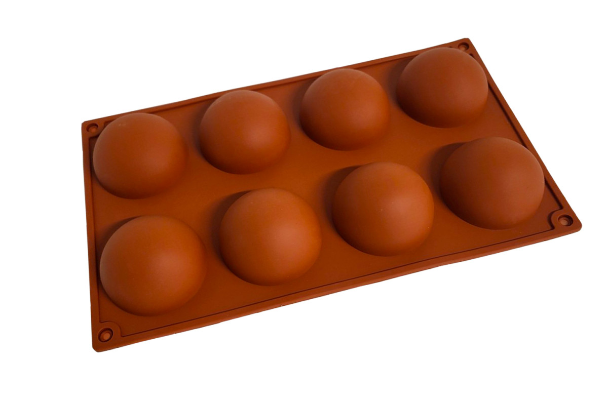 Форма силіконова півсфери — 8 шт., фото 1