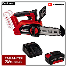 Пила ланцюгова безщіткова акумуляторна Einhell FORTEXXA 18/20 TH - Solo Шина 20 см АКБ 18 В 4.0 Ач ЗП