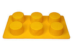 Форма силіконова Циліндр на 6 комірок (d=6.5 см)