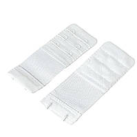 Подовжувач для бюстгальтера 3,8х9,5 см 2 гачка білий