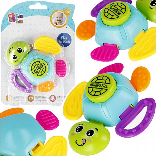 Брязкальце Черепашка, на планш. 20*14см, ТМ Bam Bam, Польща, фото 1