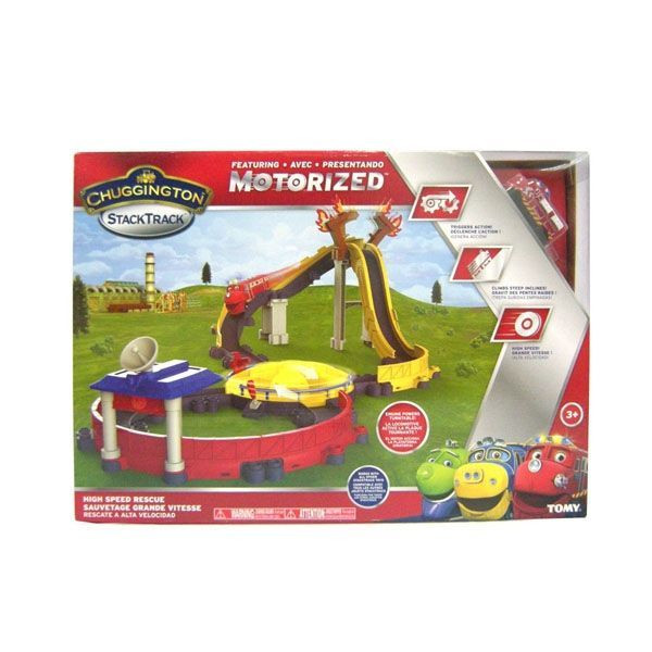 Chuggington Набір "Вогняний шлях із паровозиком Вілсон", серія Motorized, LC54256