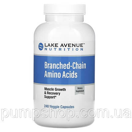 Амінокислоти Lake Avenue Nutrition Branched-Chain Amino Acids 240 капс., фото 1