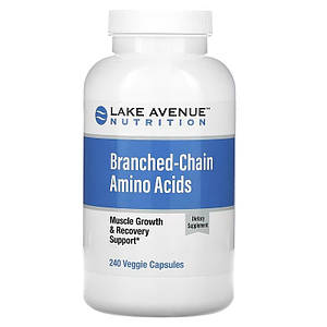 Амінокислоти Lake Avenue Nutrition Branched-Chain Amino Acids 240 капс.