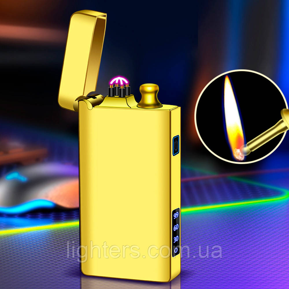 Запальничка usb + бензинова з ліхтариком у подарунковому пакованні LG-765