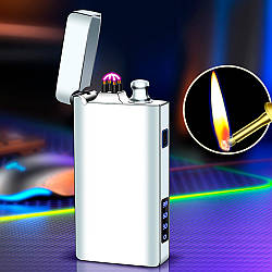 Запальничка usb + бензинова з ліхтариком у подарунковому пакованні LG-765
