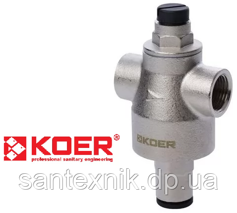 Редуктор тиску Koer KR.1251 1/2 (+статика) під манометр