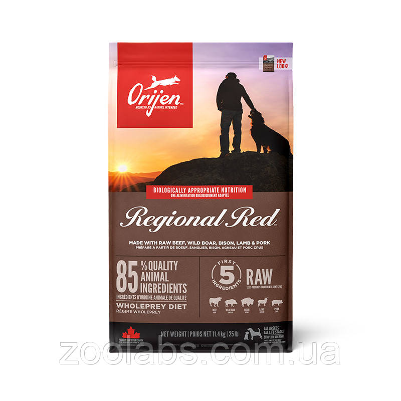 Orijen Regional Red | Ориджен для собак з червоного м’яса 2 кг