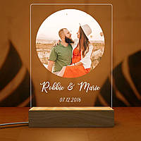 Фотопостер на акрилі з білою підсвіткою