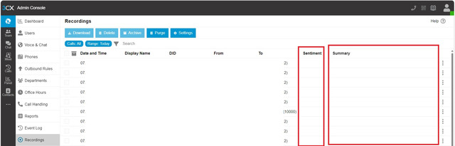 2 нових параметри в записах розмов та звітах - резюме дзвінка (Call Summary) та оцінка настрою (Sentiment)