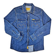 Джинсова сорочка Montana Stonewash 03 — блакитний, фото 3