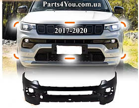 Jeep Compass бампер передній Джіп Компас 2017-2020  68351171AA верхня частина без парктроніків