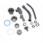 Мийка Luminex 7844 ліва сіра та змішувач для кухні з неіржавкої сталі, фото 6