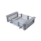 Мийка Luminex 7844 ліва сіра та змішувач для кухні з неіржавкої сталі, фото 7