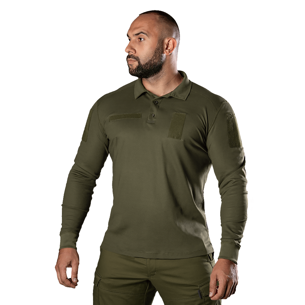 Поло тактичне Army ID Long CoolPass Pique LT Олива